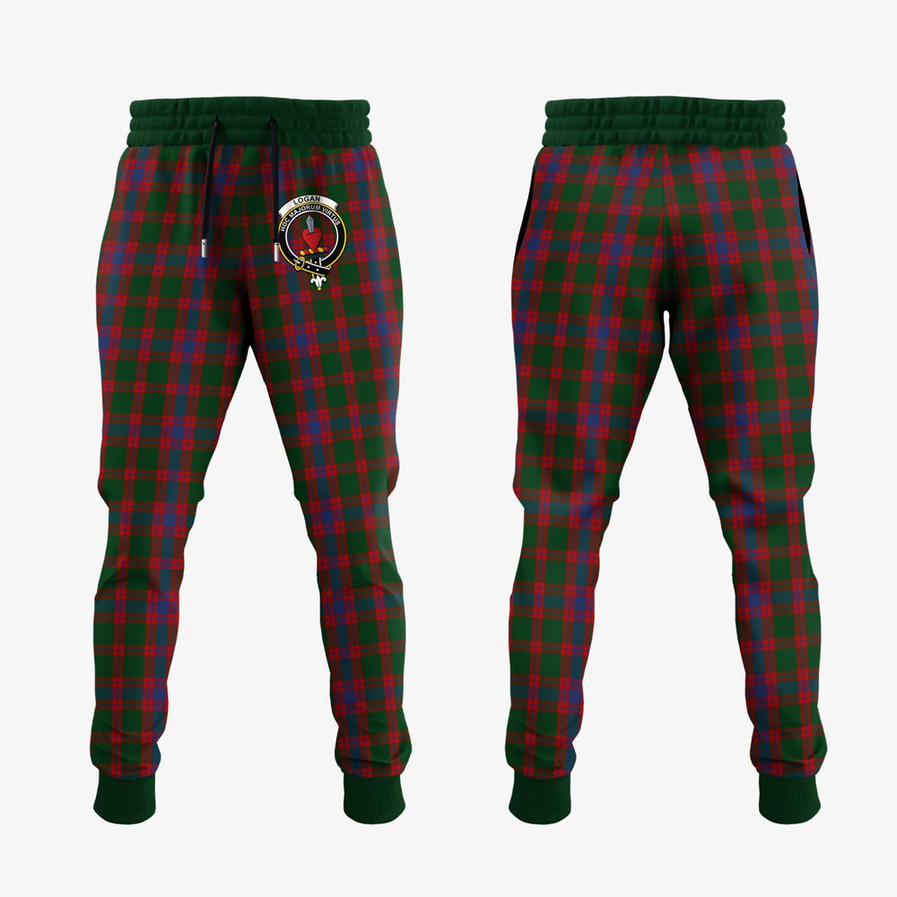 Clan Logan Tartan Crest Jogger Sweatpants LA98 Clan Logan Tartan Today   