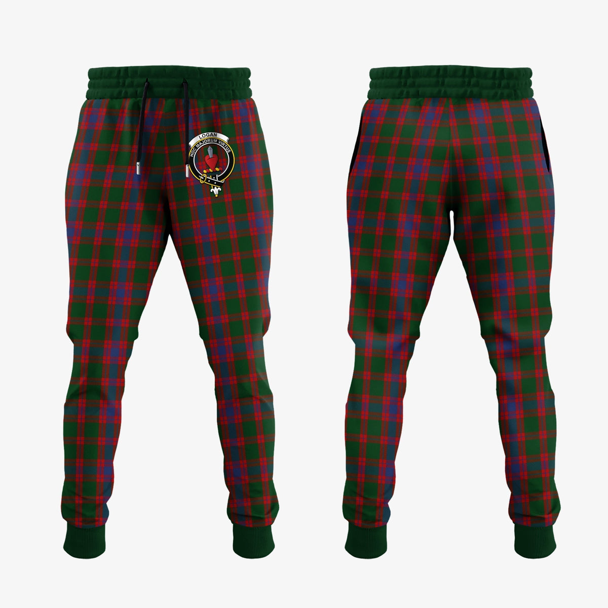 Clan Logan Tartan Crest Jogger Sweatpants LA98 Clan Logan Tartan Today   