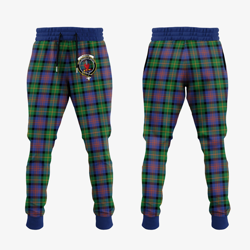 Clan Logan Ancient Tartan Crest Jogger Sweatpants YF40 Clan Logan Tartan Today   