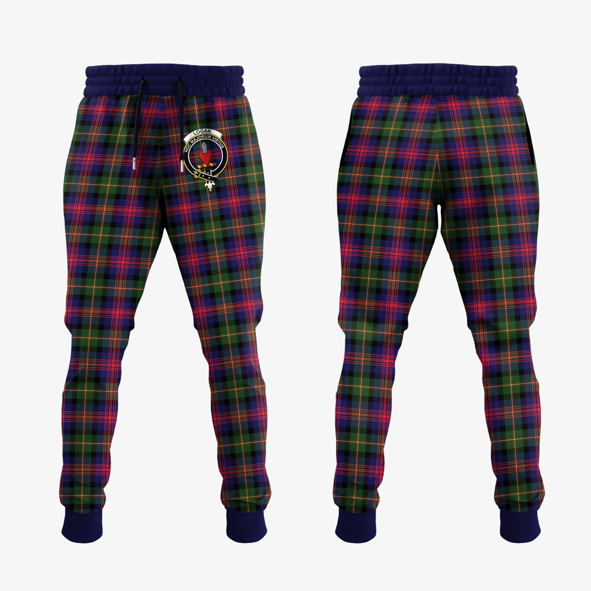 Clan Logan Modern Tartan Crest Jogger Sweatpants TZ79 Clan Logan Tartan Today   