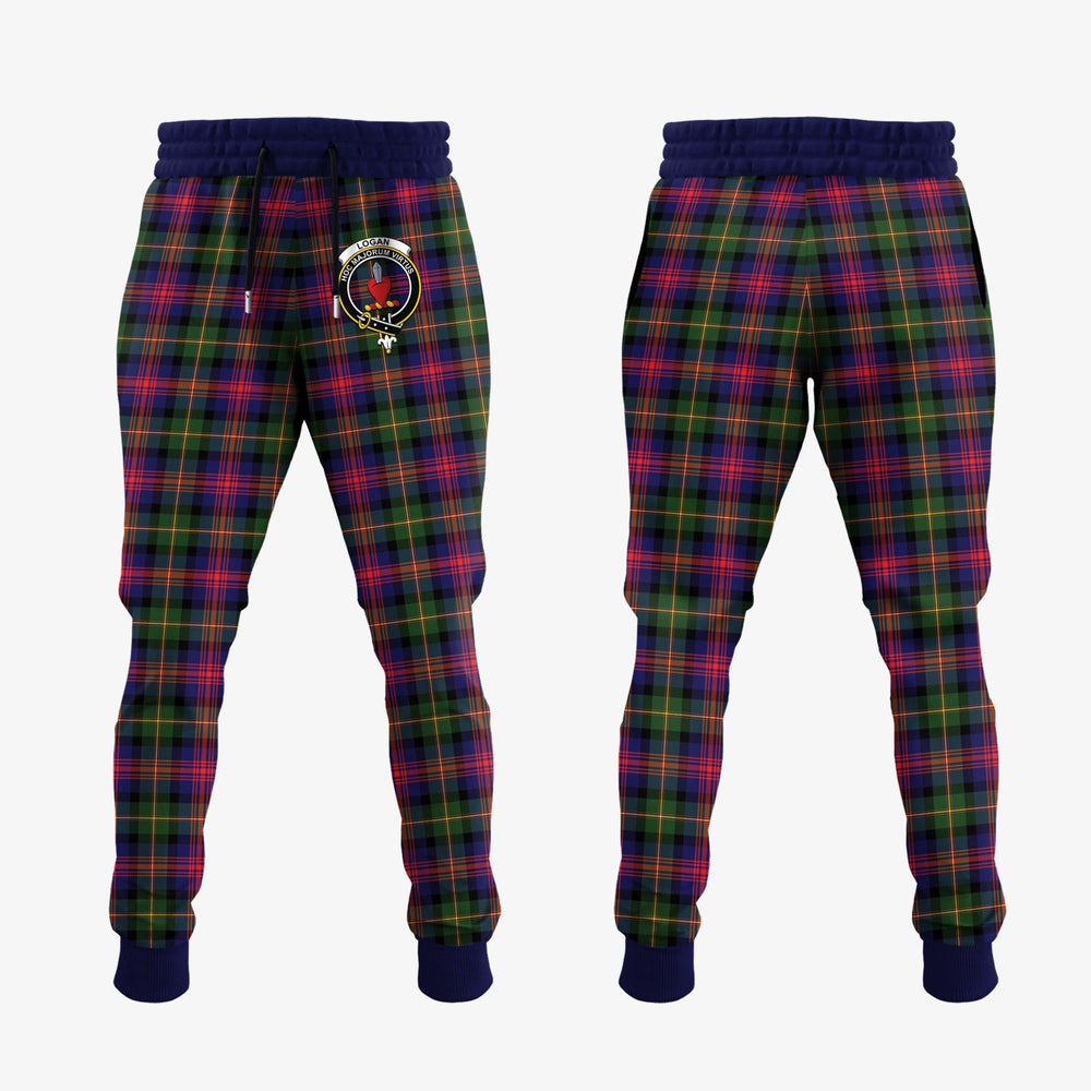Clan Logan Modern Tartan Crest Jogger Sweatpants TZ79 Clan Logan Tartan Today   