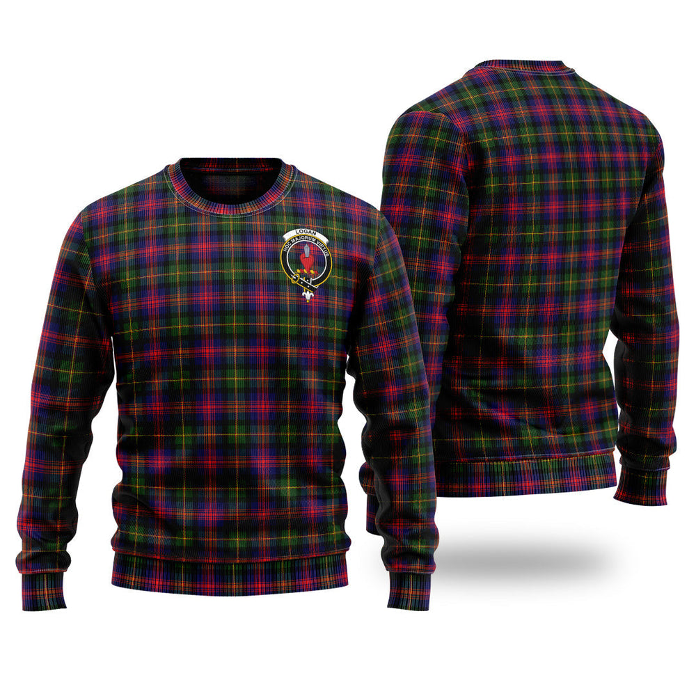 Clan Logan Modern Tartan Christmas Ugly Sweater BD82 Logan Modern Tartan Tartan Sweater   
