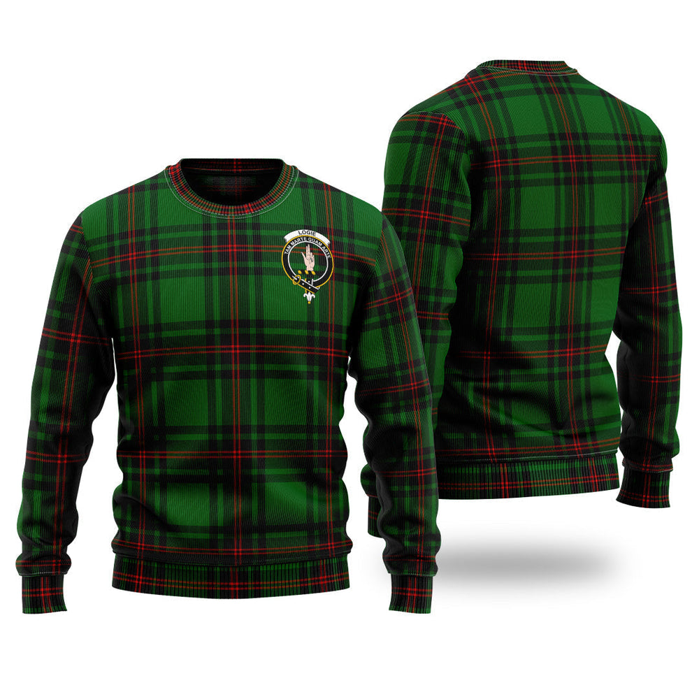 Clan Logie Tartan Christmas Ugly Sweater QS39 Logie Tartan Tartan Sweater   
