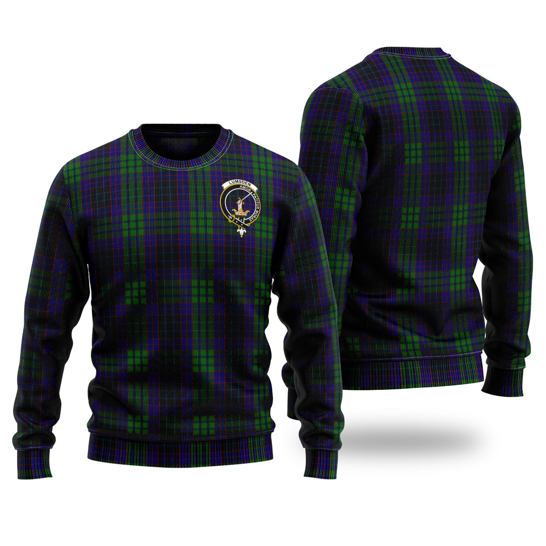 Clan Lumsden Green Tartan Christmas Ugly Sweater BB64 Lumsden Green Tartan Tartan Sweater   