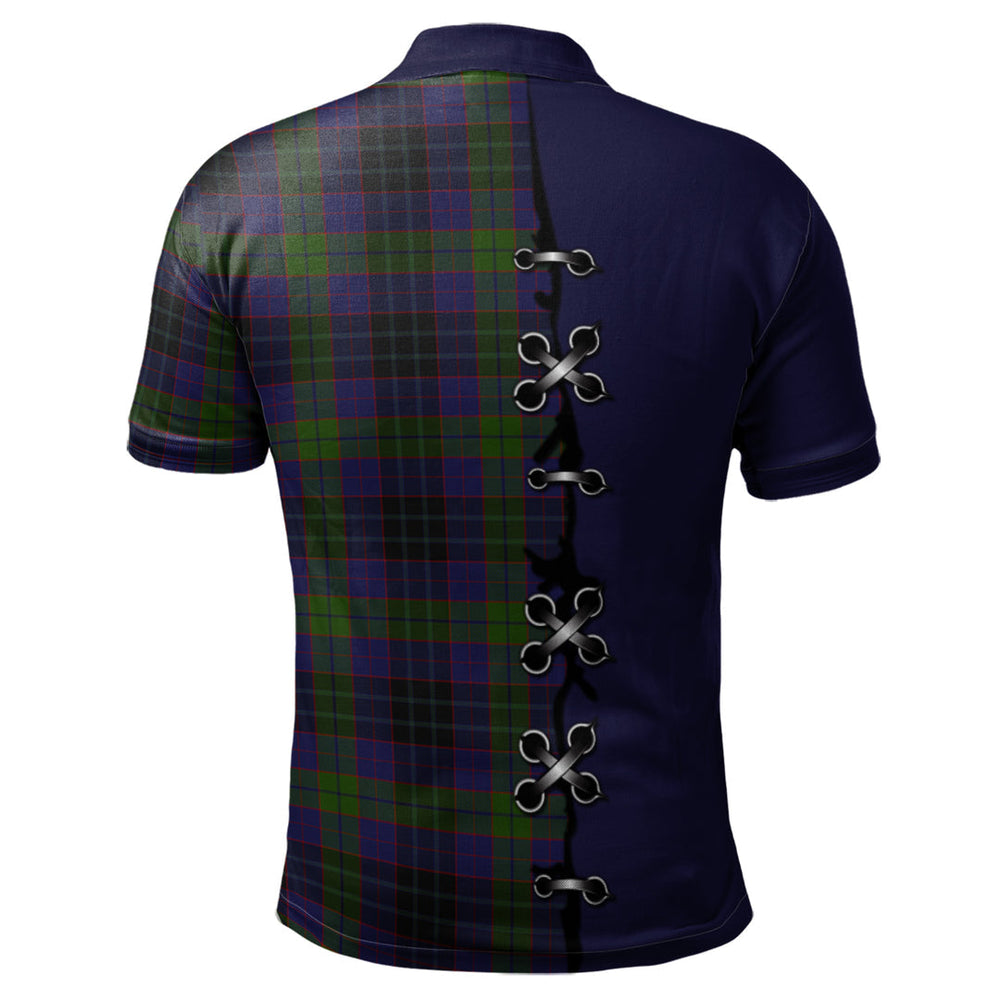Clan Lumsden Hunting Tartan Polo Shirt - Lion Rampant And Celtic Thistle Style KT11 Lumsden Hunting Tartan Tartan Polo   