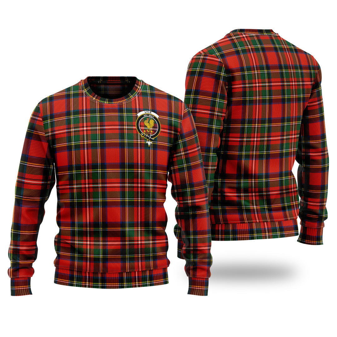 Clan Lyle Tartan Christmas Ugly Sweater BA44 Lyle Tartan Tartan Sweater   
