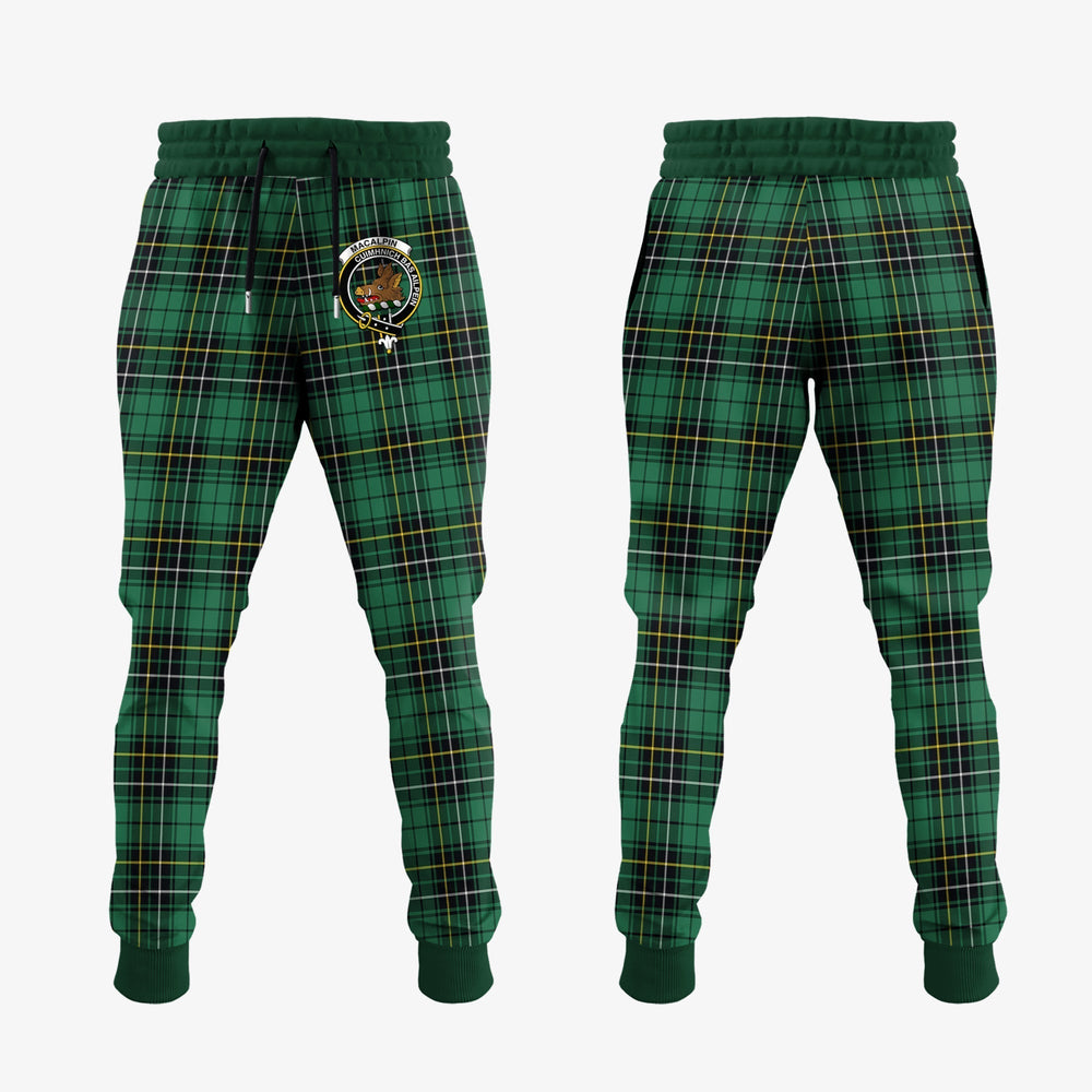 Clan MacAlpin Ancient Tartan Crest Jogger Sweatpants DW97  Tartan Today   