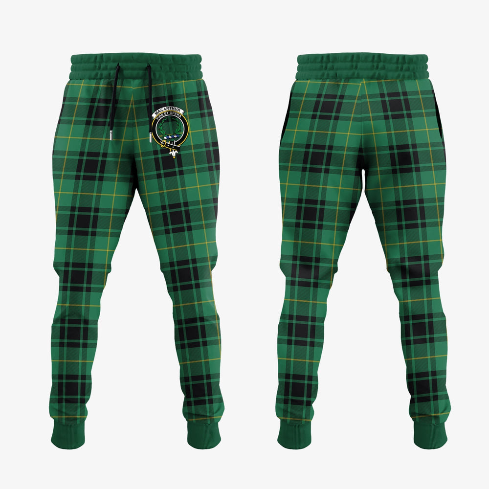 Clan MacArthur Ancient Tartan Crest Jogger Sweatpants WD15 Clan MacArthur Tartan Today   