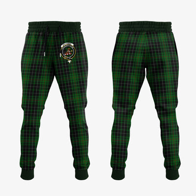 Clan MacAulay Hunting Tartan Crest Jogger Sweatpants BS56