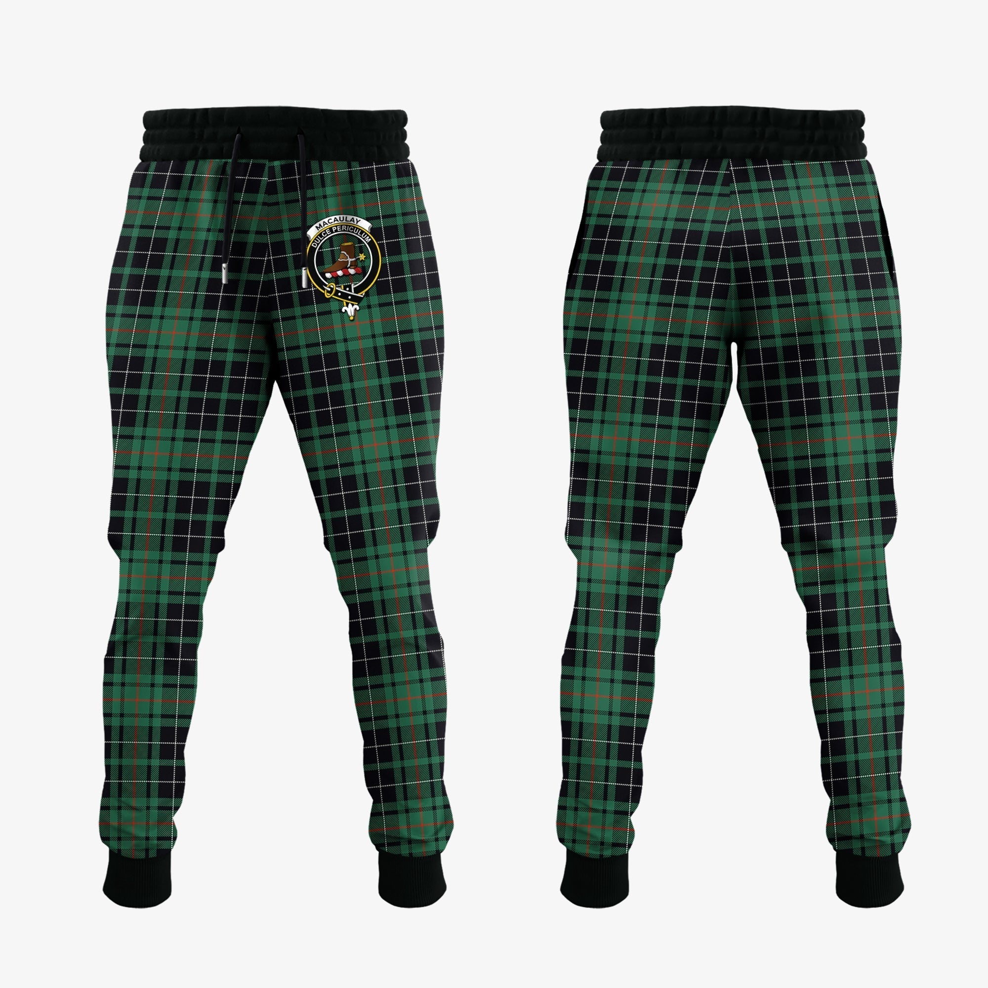 Clan MacAulay Hunting Ancient Tartan Crest Jogger Sweatpants JH20 Clan MacAulay Tartan Today   