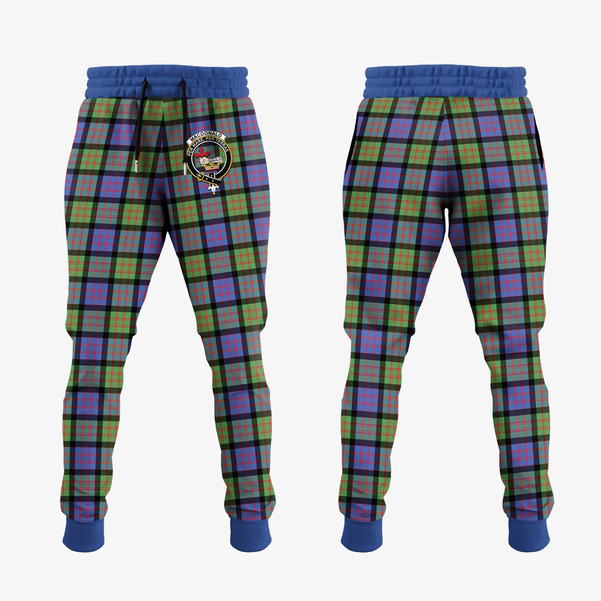 Clan MacDonald Ancient Tartan Crest Jogger Sweatpants TZ94 Clan MacDonald Tartan Today   