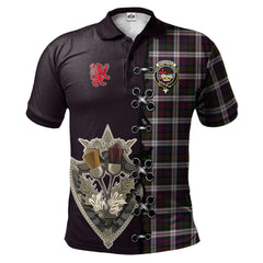 Clan MacDonald Dress Tartan Polo Shirt - Lion Rampant And Celtic Thistle Style SB51 MacDonald Dress Tartan Tartan Polo   