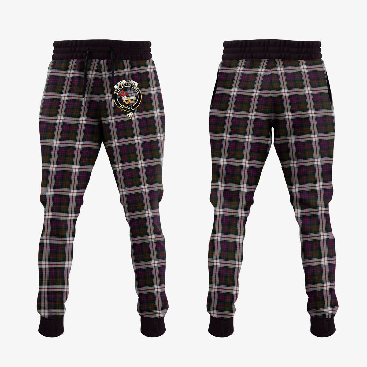 Clan MacDonald Dress Tartan Crest Jogger Sweatpants MK57 Clan MacDonald Tartan Today   