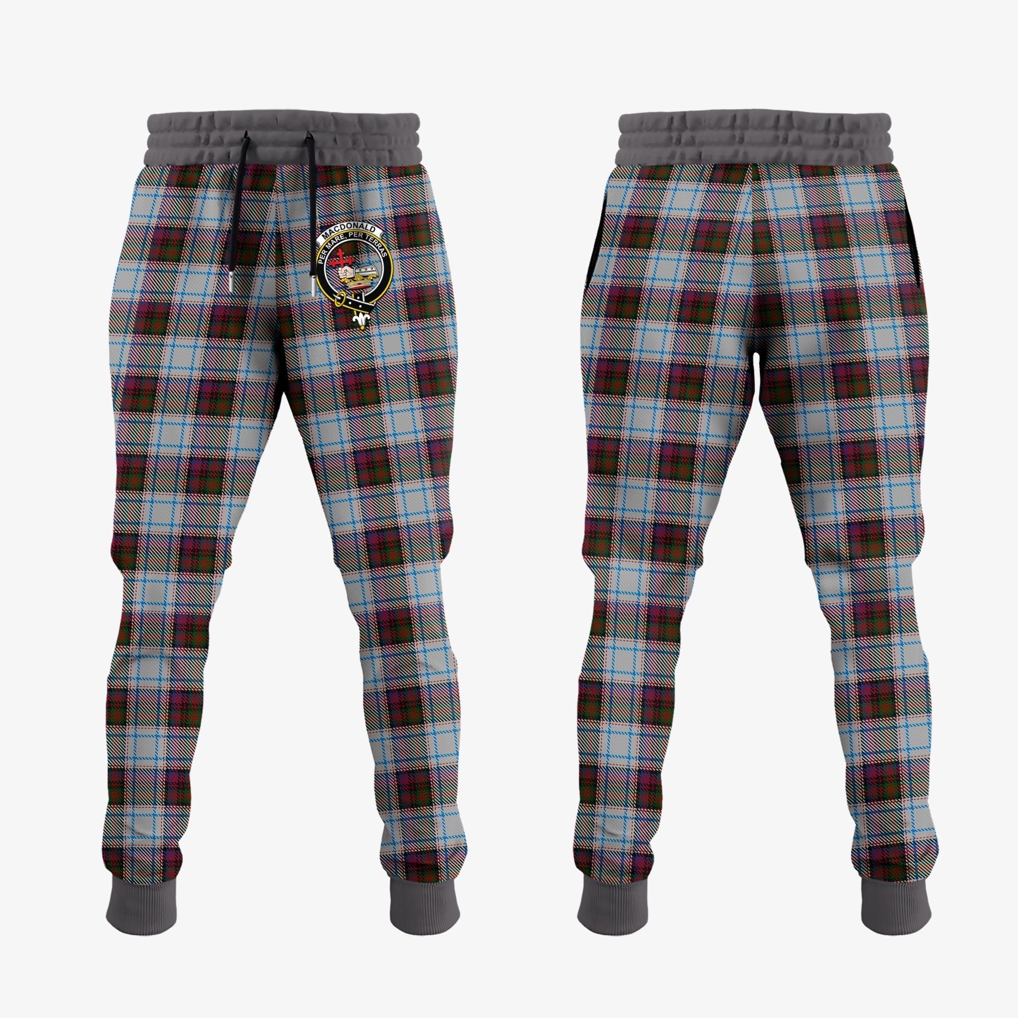 Clan MacDonald Dress Ancient Tartan Crest Jogger Sweatpants CU34 Clan MacDonald Tartan Today   