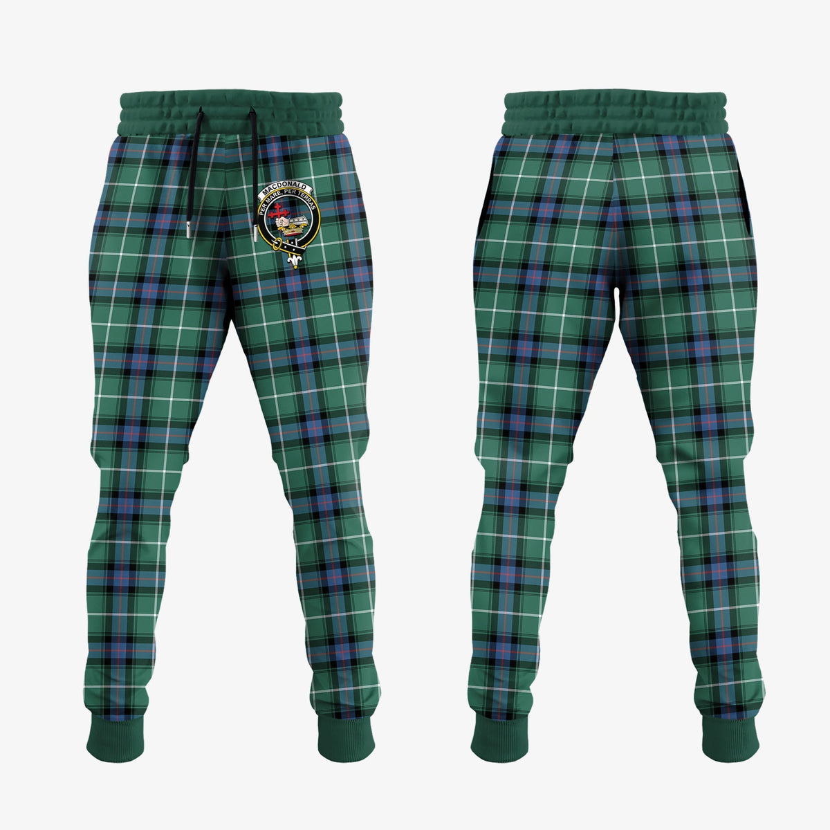Clan MacDonald Of The Isles Hunting Ancient Tartan Crest Jogger Sweatpants XI23 Clan MacDonald Tartan Today   