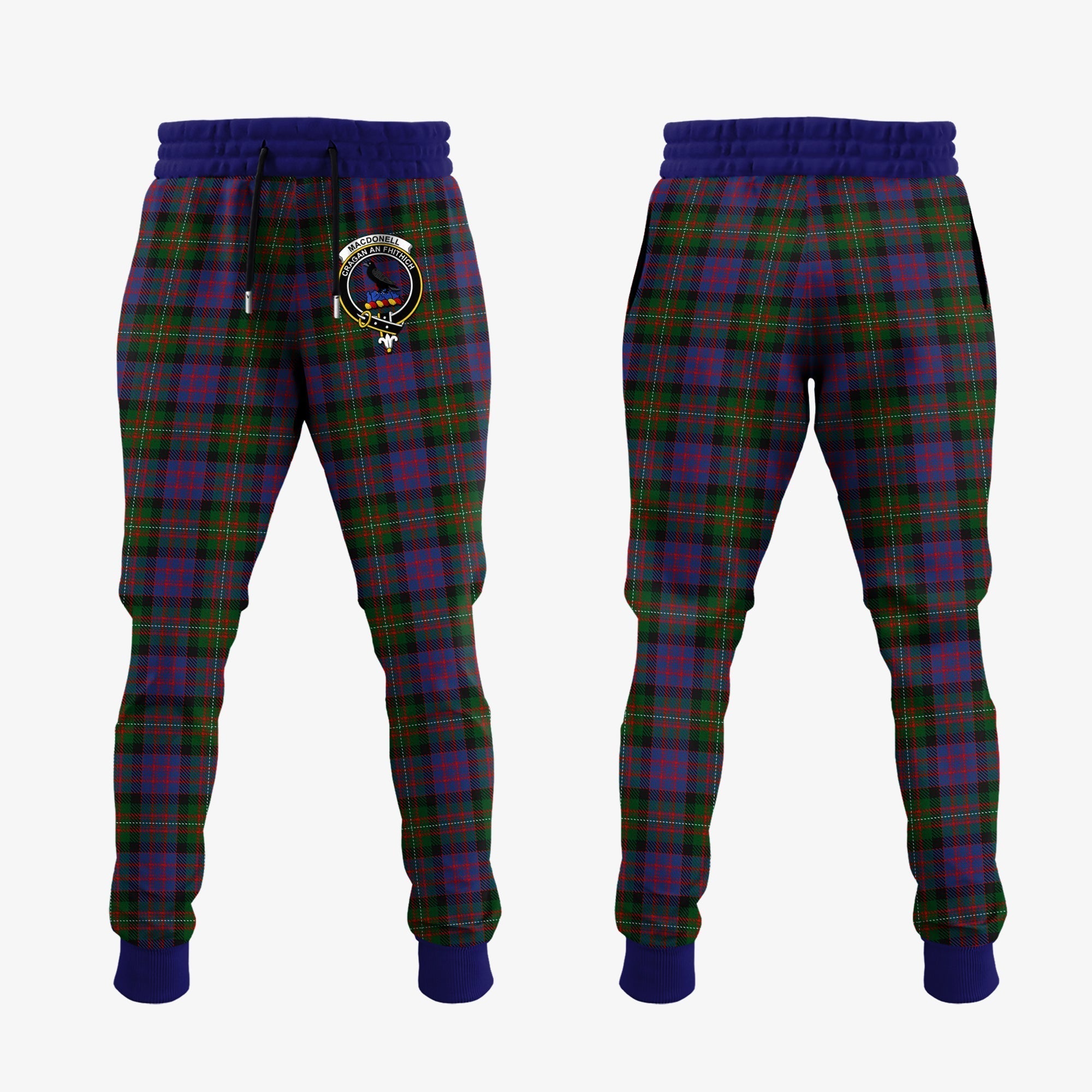Clan MacDonell Of Glengarry Tartan Crest Jogger Sweatpants ZB52 Clan Glen Tartan Today   