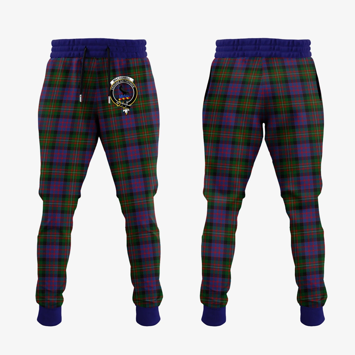 Clan MacDonell Of Glengarry Tartan Crest Jogger Sweatpants ZB52 Clan Glen Tartan Today   