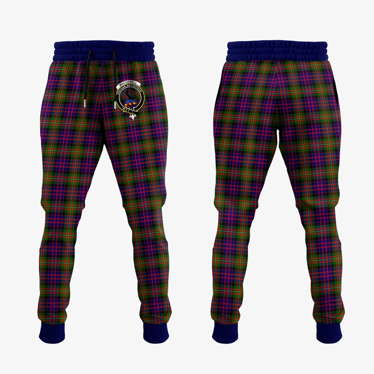 Clan MacDonnell Of Glengarry Modern Tartan Crest Jogger Sweatpants IH34 Clan Glen Tartan Today   