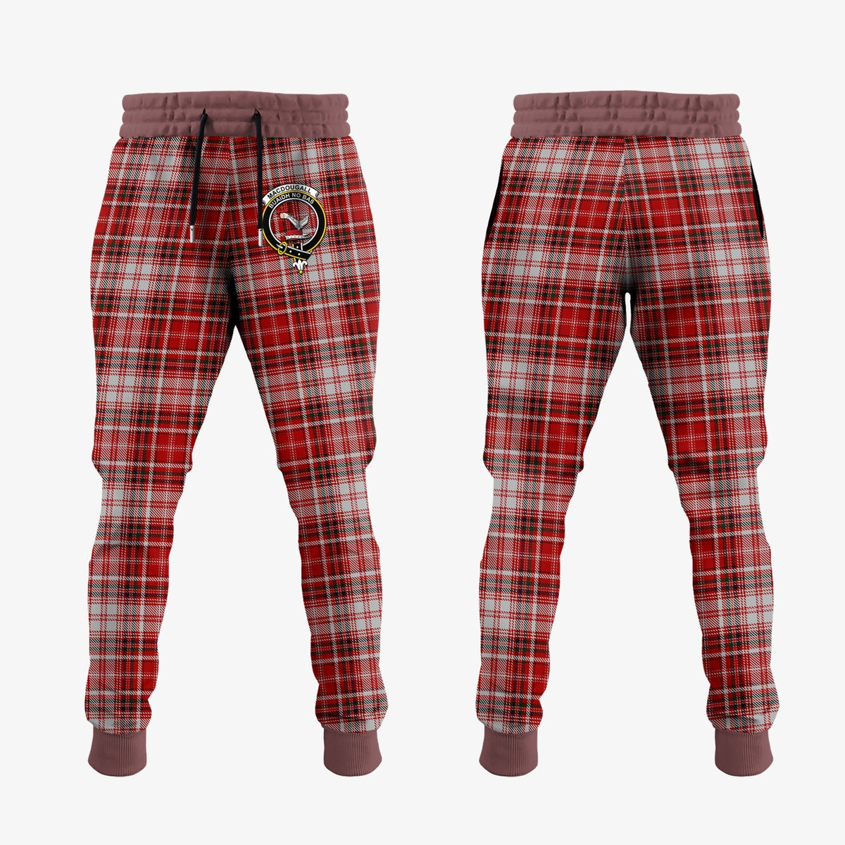 Clan MacDougall Dress Tartan Crest Jogger Sweatpants UB45 Clan MacDougall Tartan Today   