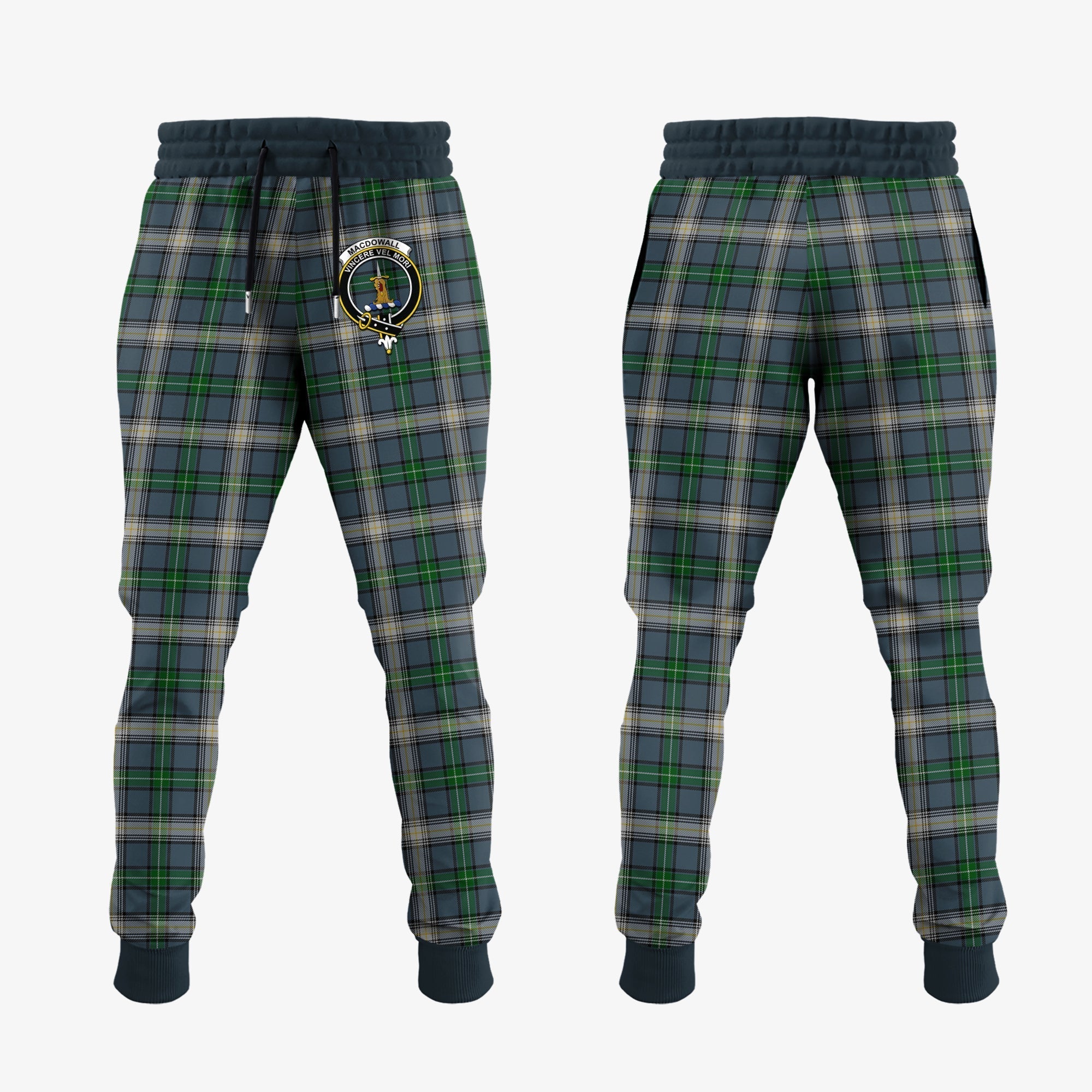 Clan MacDowall Tartan Crest Jogger Sweatpants KU44 Clan MacDowall Tartan Today   