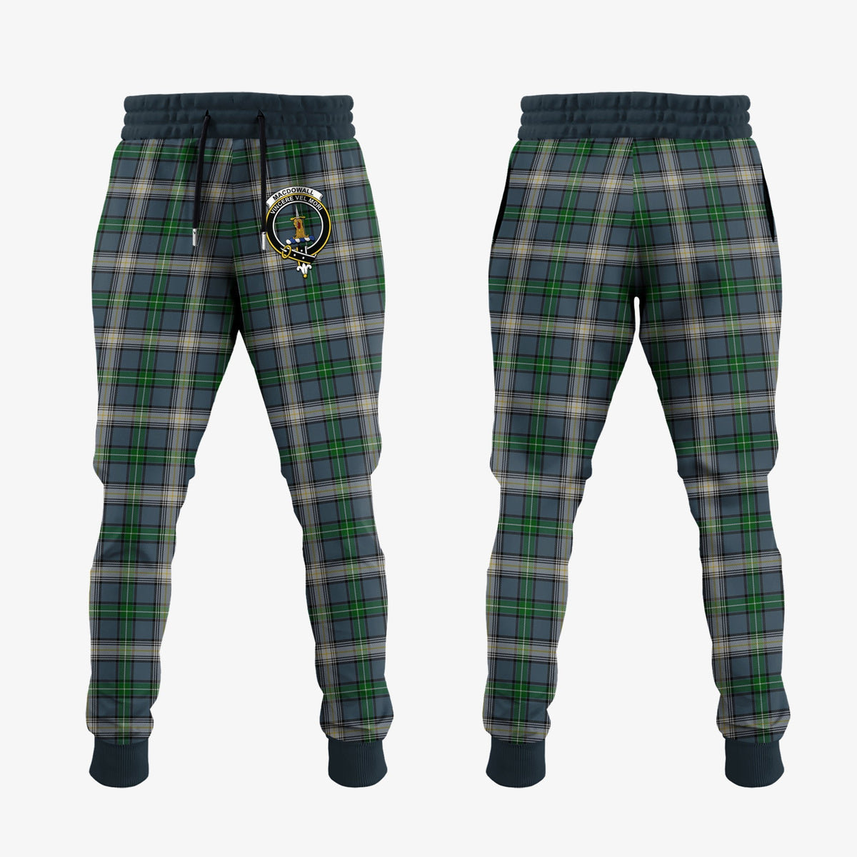 Clan MacDowall Tartan Crest Jogger Sweatpants KU44 Clan MacDowall Tartan Today   