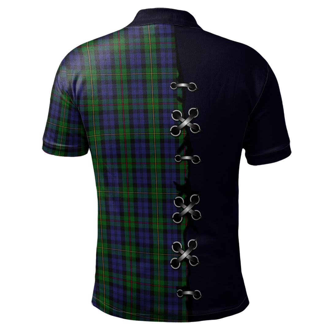 Clan MacEwen - MacEwan Tartan Polo Shirt - Lion Rampant And Celtic Thistle Style HL45 MacEwen - MacEwan Tartan Tartan Polo   
