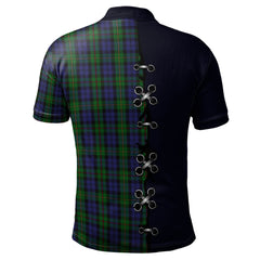 Clan MacEwen - MacEwan Tartan Polo Shirt - Lion Rampant And Celtic Thistle Style HL45 MacEwen - MacEwan Tartan Tartan Polo   