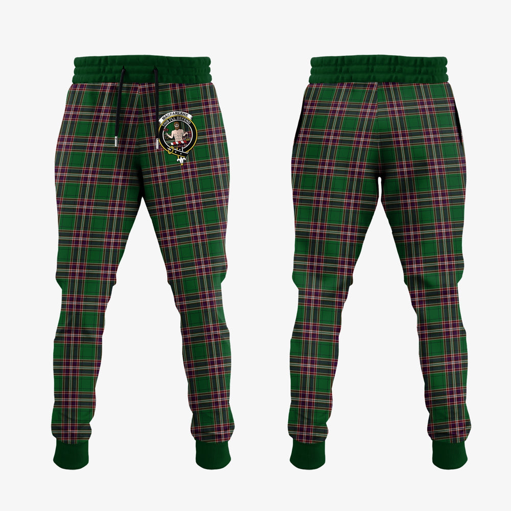 Clan MacFarlane Hunting Tartan Crest Jogger Sweatpants YX47 Clan MacFarlane Tartan Today   