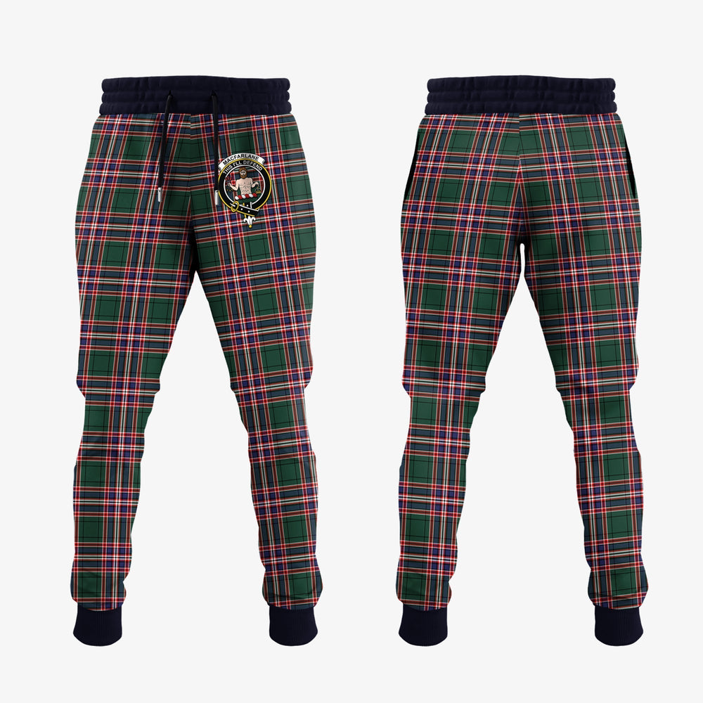 Clan MacFarlane Hunting Modern Tartan Crest Jogger Sweatpants MG95 Clan MacFarlane Tartan Today   