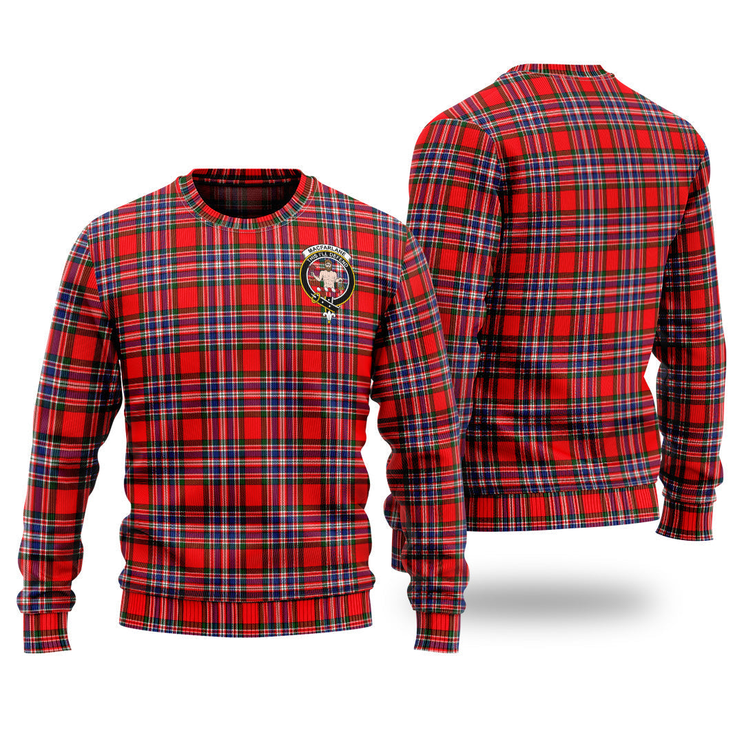 Clan MacFarlane Modern Tartan Christmas Ugly Sweater XR29 MacFarlane Modern Tartan Tartan Sweater   