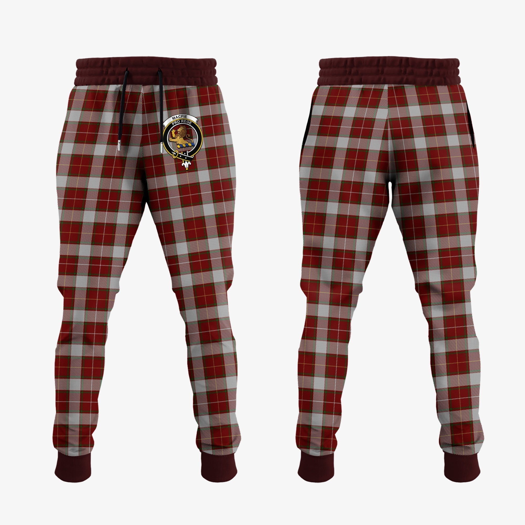 Clan MacFie Dress Tartan Crest Jogger Sweatpants UY42 Clan MacPhee_MacFie Tartan Today   