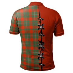 Clan MacGregor Ancient Tartan Polo Shirt - Lion Rampant And Celtic Thistle Style MZ47 MacGregor Ancient Tartan Tartan Polo   