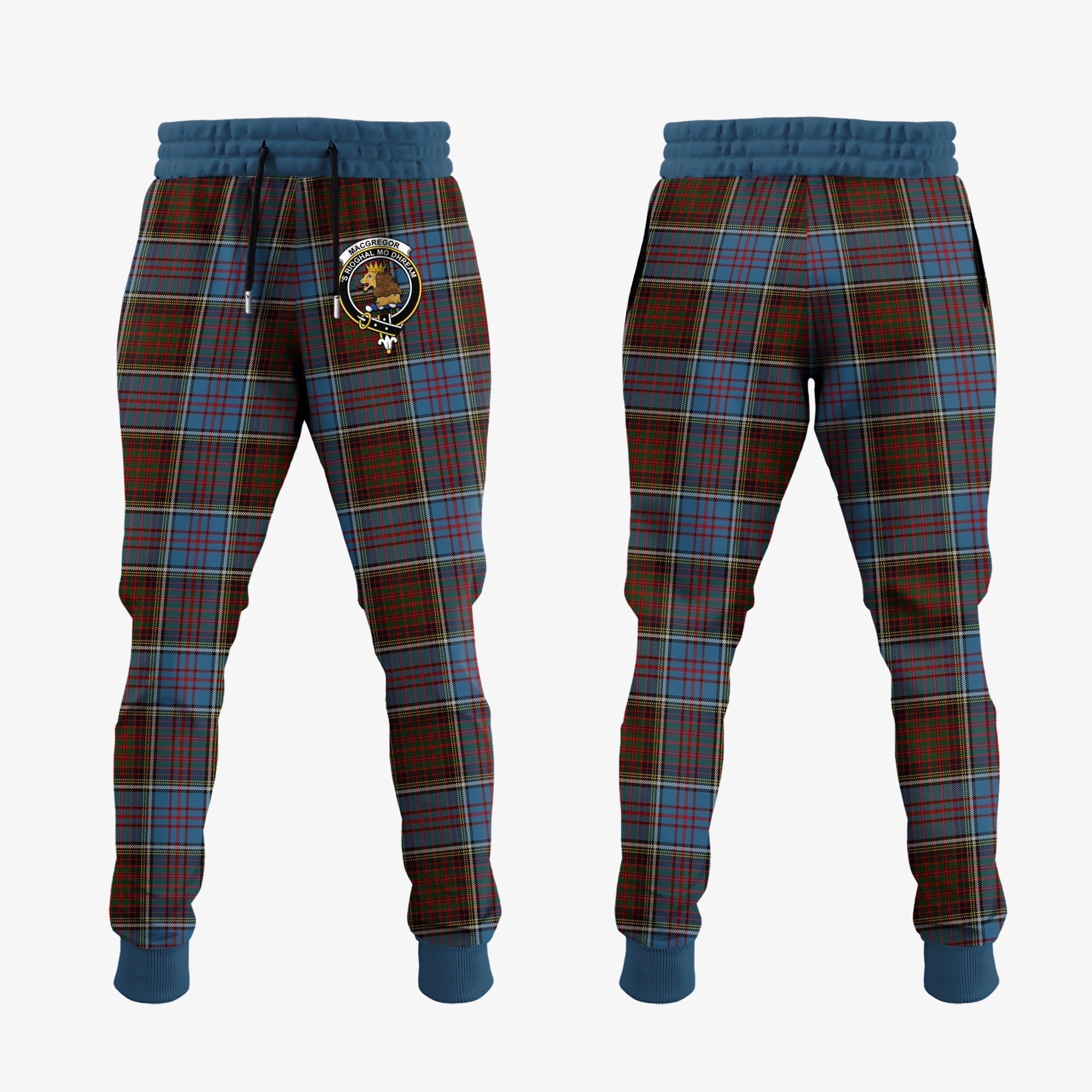 Clan MacGregor Hastie Tartan Crest Jogger Sweatpants TD77 Clan MacGregor Tartan Today   
