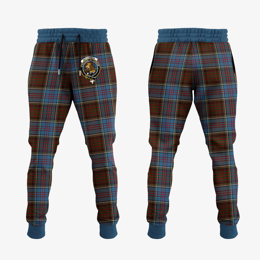 Clan MacGregor Hastie Tartan Crest Jogger Sweatpants TD77 Clan MacGregor Tartan Today   