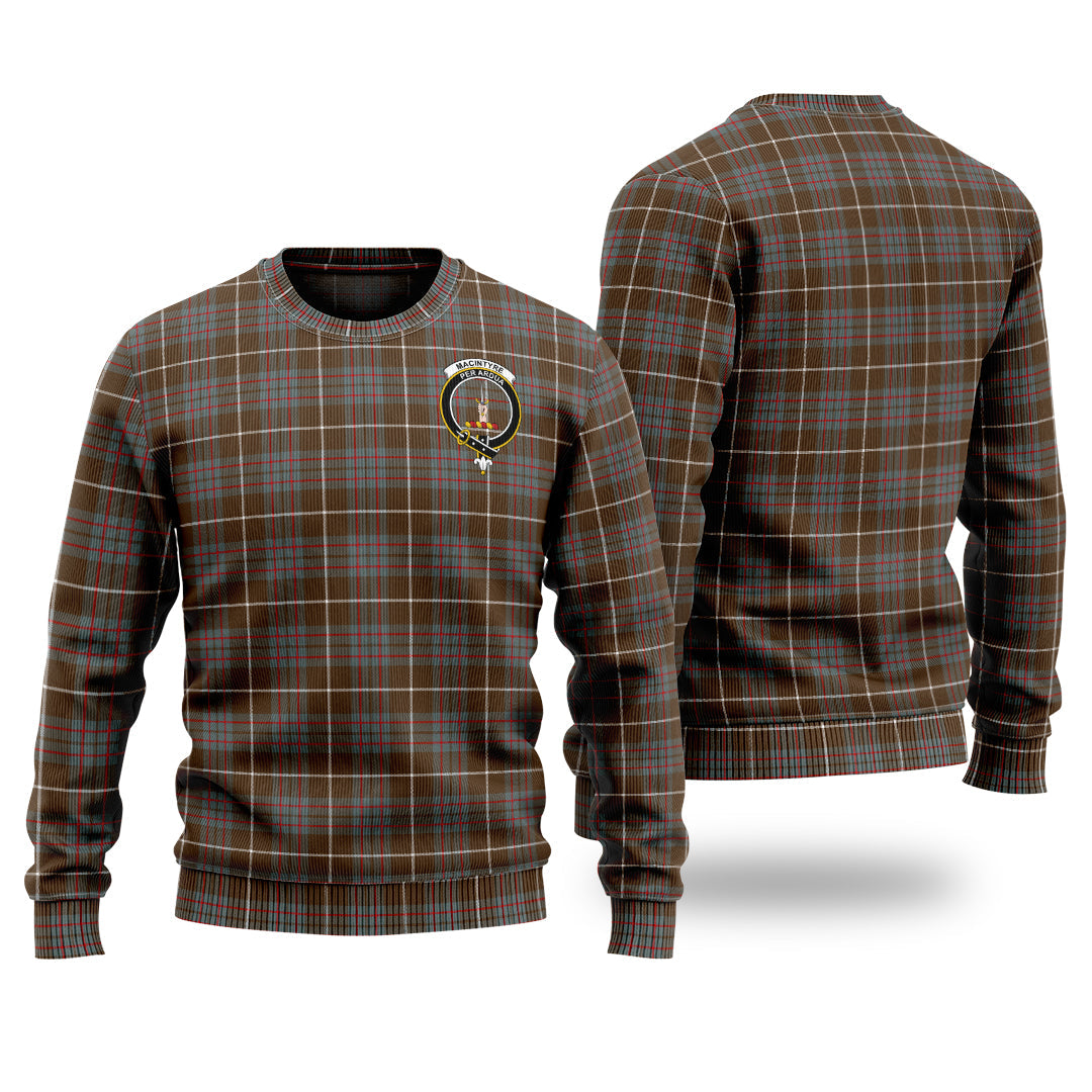 Clan MacIntyre Hunting Weathered Tartan Christmas Ugly Sweater QC33 MacIntyre Hunting Weathered Tartan Tartan Sweater   