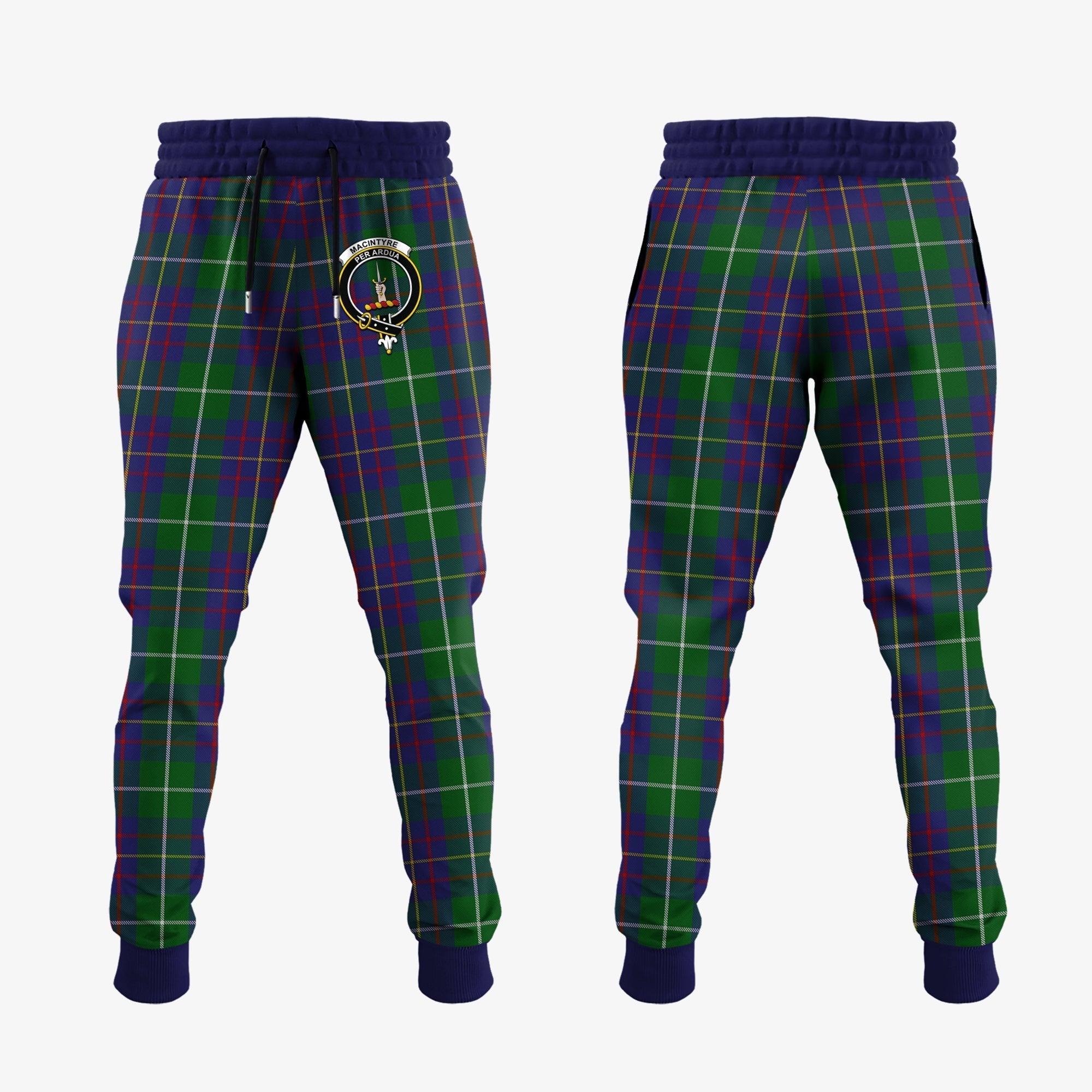 Clan MacIntyre Inglis Tartan Crest Jogger Sweatpants MH29 Clan MacIntyre Tartan Today   