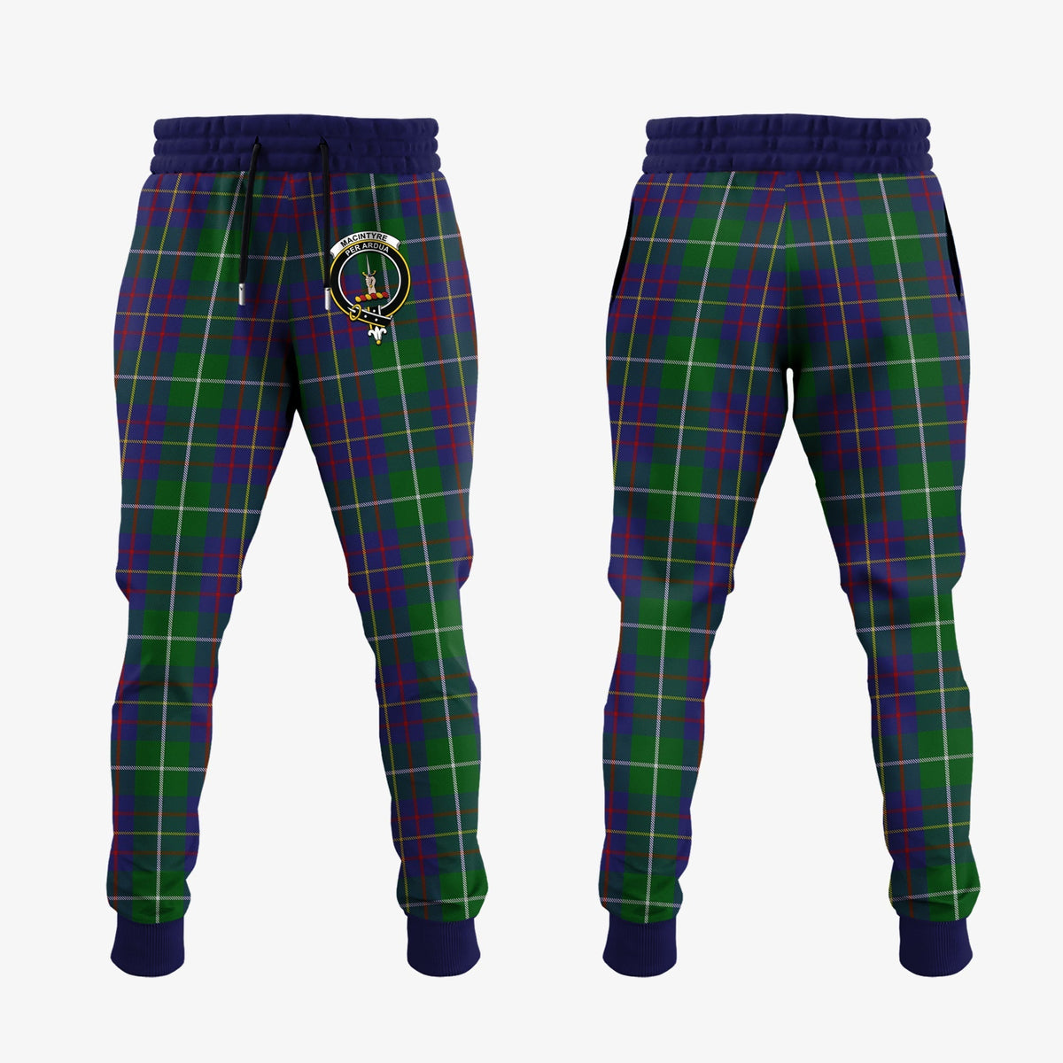 Clan MacIntyre Inglis Tartan Crest Jogger Sweatpants MH29 Clan MacIntyre Tartan Today   