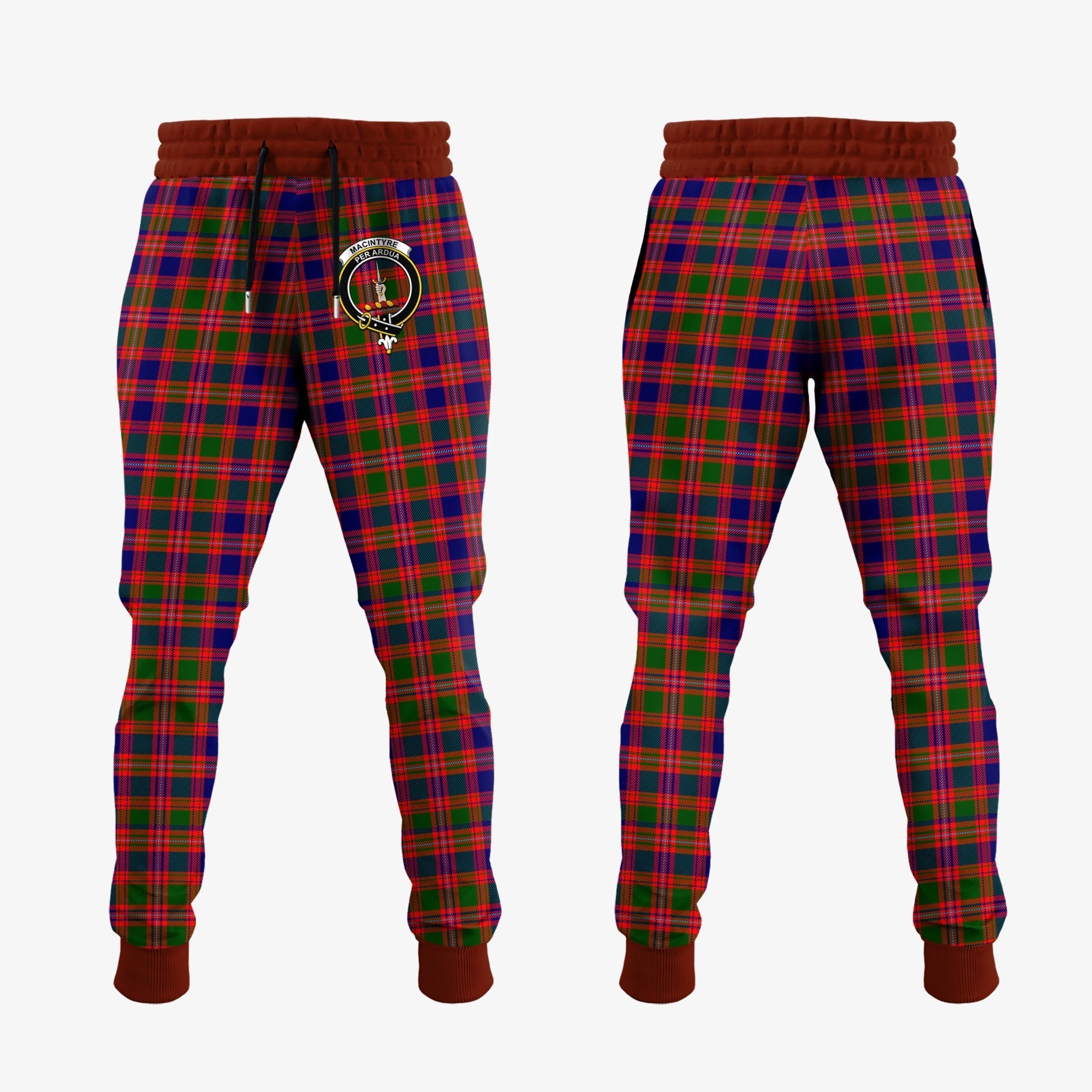 Clan MacIntyre Modern Tartan Crest Jogger Sweatpants VI97 Clan MacIntyre Tartan Today   