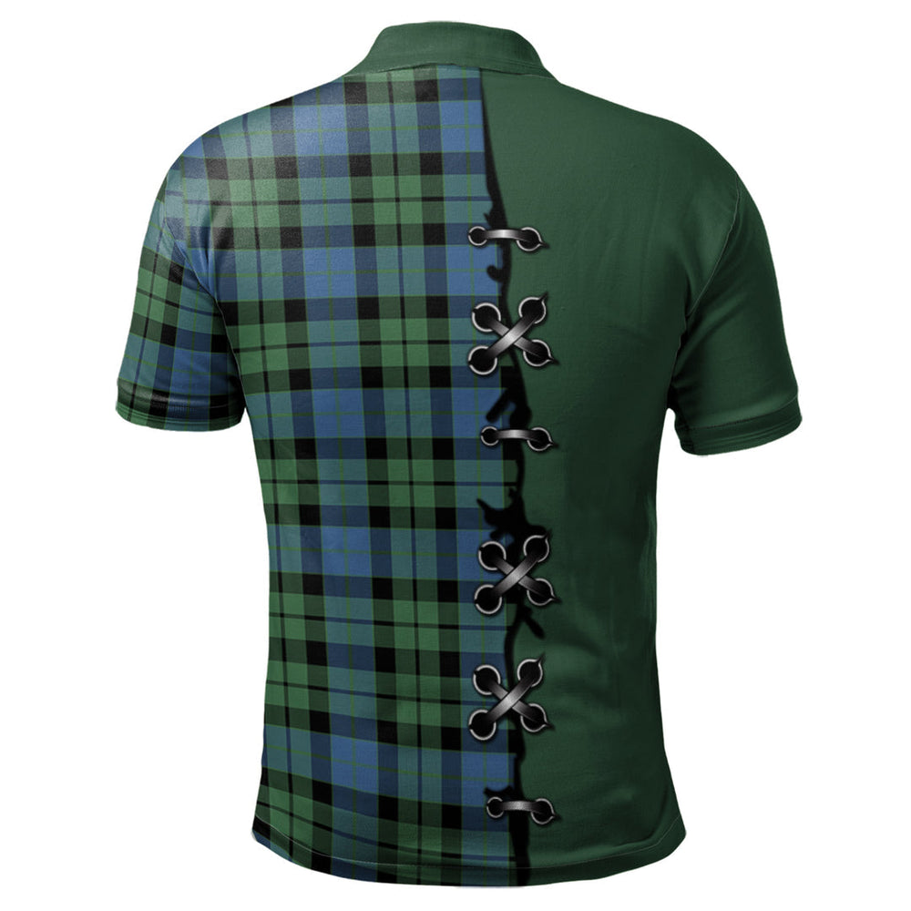Clan MacKay Ancient Tartan Polo Shirt - Lion Rampant And Celtic Thistle Style XH52 MacKay Ancient Tartan Tartan Polo   