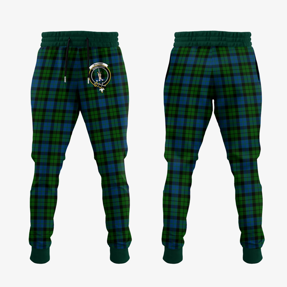 Clan MacKay Modern Tartan Crest Jogger Sweatpants ZA61 Clan MacKay Tartan Today   