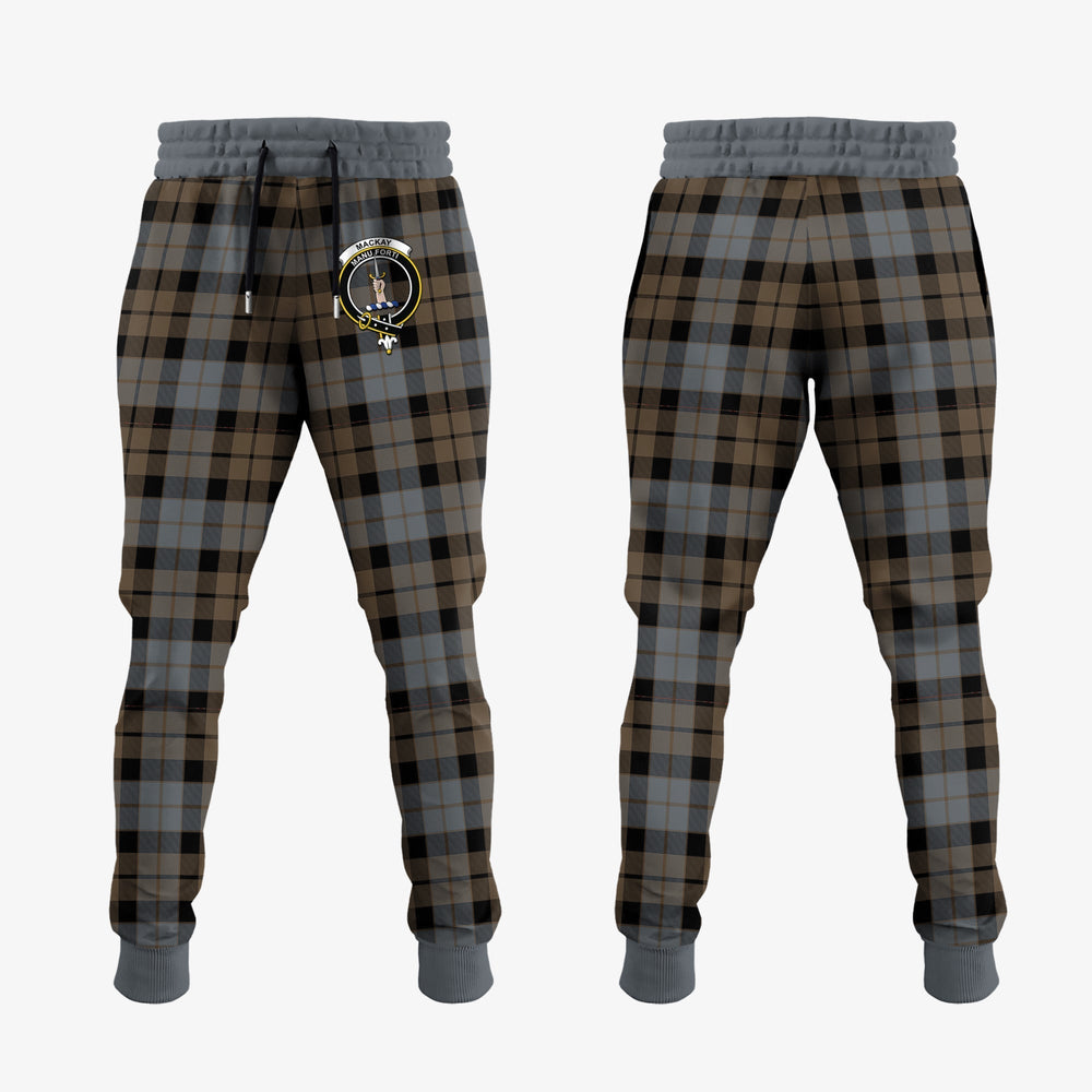 Clan MacKay Weathered Tartan Crest Jogger Sweatpants WH38 Clan MacKay Tartan Today   
