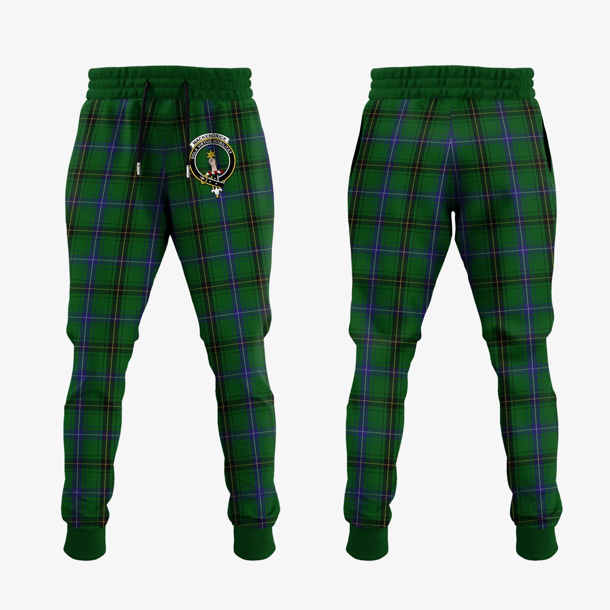 Clan MacKendrick Tartan Crest Jogger Sweatpants JB76  Tartan Today   