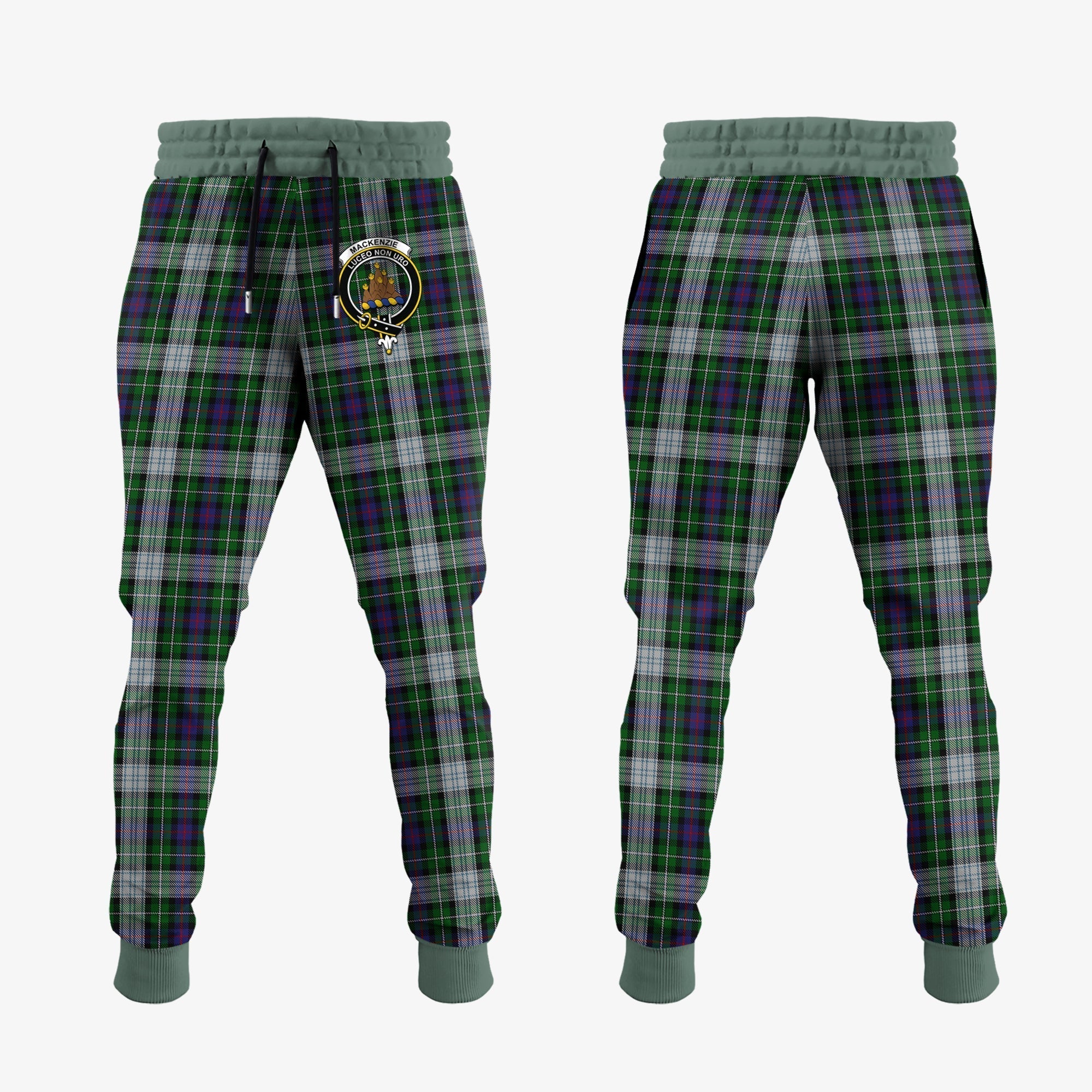 Clan MacKenzie Dress Tartan Crest Jogger Sweatpants JN79 Clan MacKenzie Clan MacKenzie   