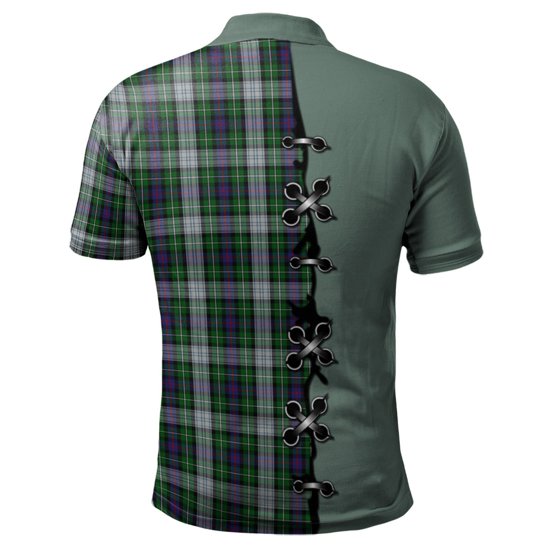 Clan MacKenzie Dress Tartan Polo Shirt - Lion Rampant And Celtic Thistle Style AN78 MacKenzie Dress Tartan Tartan Polo   