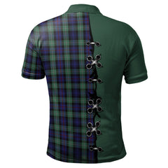 Clan MacKenzie Hunting Green Tartan Polo Shirt - Lion Rampant And Celtic Thistle Style SL48 MacKenzie Hunting Green Tartan Tartan Polo   