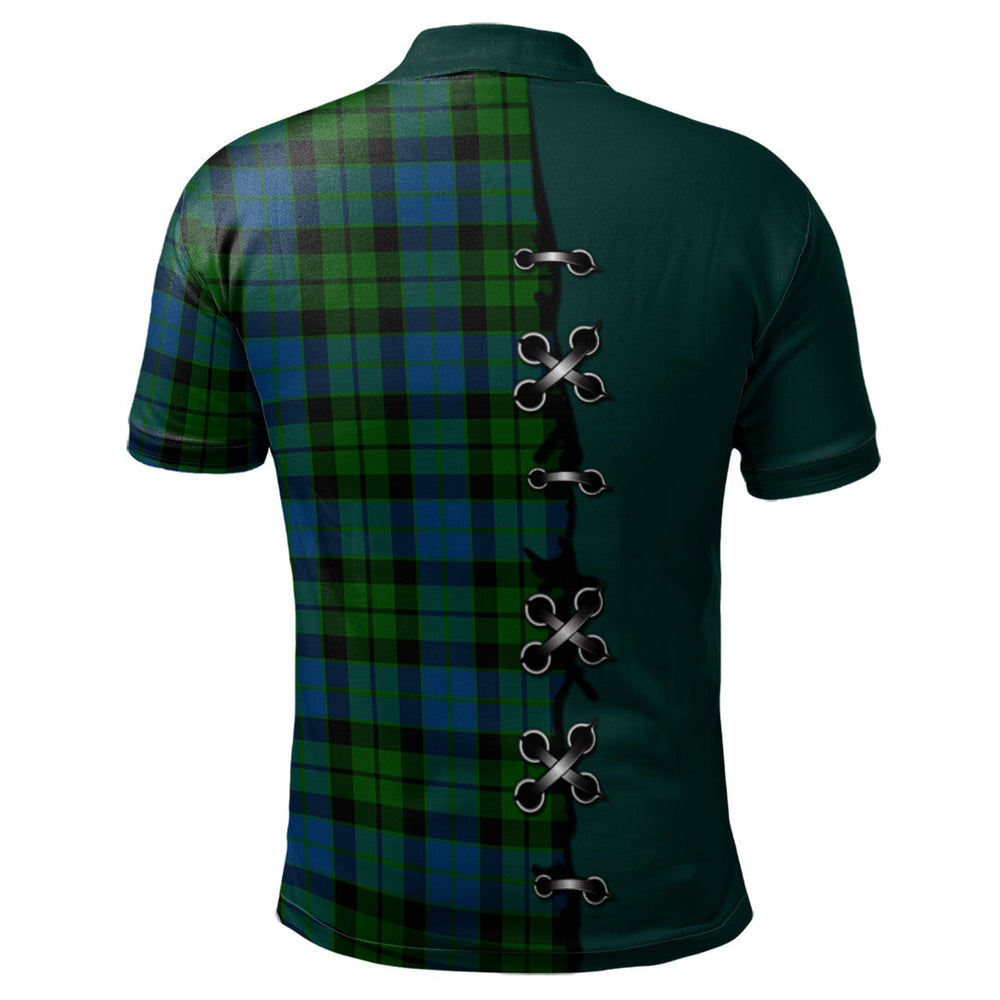 Clan MacKie Tartan Polo Shirt - Lion Rampant And Celtic Thistle Style TE37 MacKie Tartan Tartan Polo   