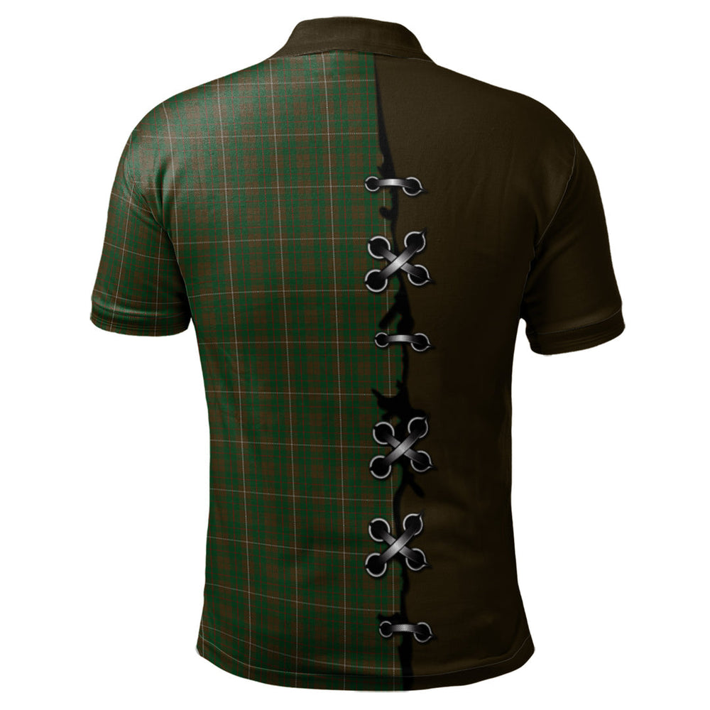 Clan MacKinnon Hunting Tartan Polo Shirt - Lion Rampant And Celtic Thistle Style DC19 MacKinnon Hunting Tartan Tartan Polo   