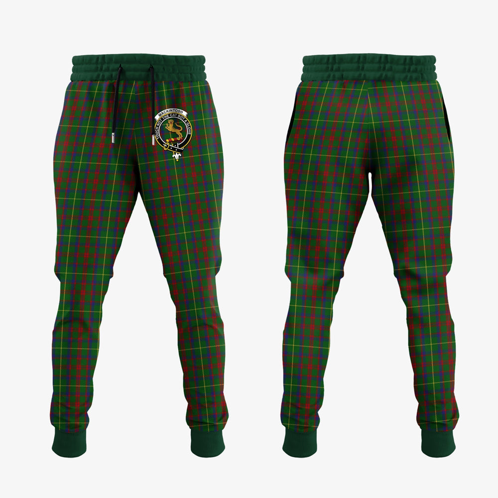 Clan MacKintosh Hunting Tartan Crest Jogger Sweatpants TX70 Clan MacKintosh / MacIntosh Tartan Today   