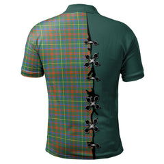 Clan MacKintosh Hunting Ancient Tartan Polo Shirt - Lion Rampant And Celtic Thistle Style RE42 MacKintosh Hunting Ancient Tartan Tartan Polo   
