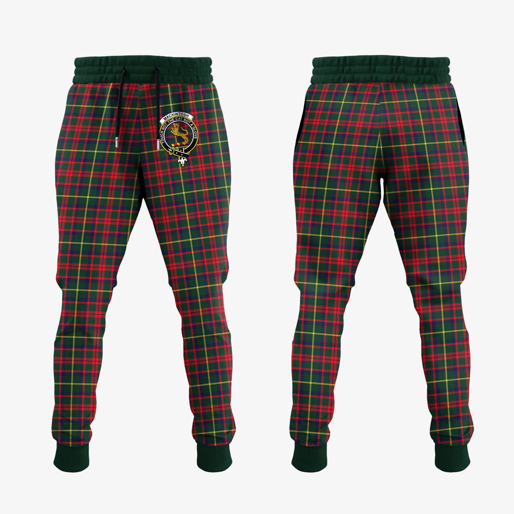 Clan MacKintosh Hunting Modern Tartan Crest Jogger Sweatpants PZ88 Clan MacKintosh / MacIntosh Tartan Today   